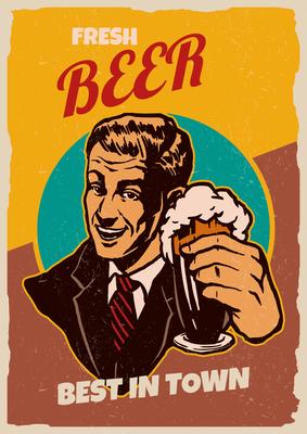 Beer Retro Poster