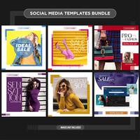 Multipurpose social media template kit booster.sale and discount banner, suitable for your promotion vector