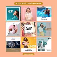 Multipurpose social media template kit booster.sale and discount banner, suitable for your promotion