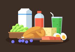 Healthy Food illustration vector