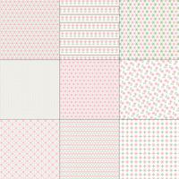 Pink and Green Cross Stitch Patterns