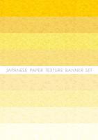 Japanese paper banner set. vector