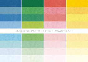 Japanese paper swatch set. vector