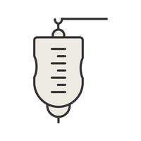 Medical Drip Line Filled Icon vector