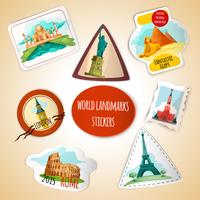 World Landmarks Stickers