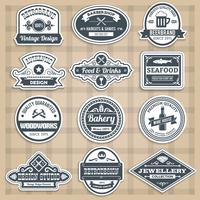 Retro Emblems Set vector