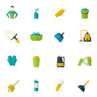 Cleaning Icon Flat vector