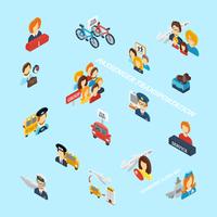 Passenger Transportation Isometric vector