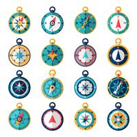 Compass Icon Flat vector