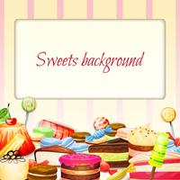 Sweets Food Background vector