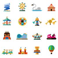 Amusement Park Icons vector