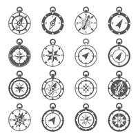 Compass Icon Set vector