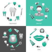 Concepto de diseño dental vector