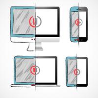 Digital Devices Set vector