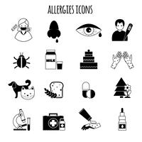 Allergies Icons Black