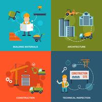 Construction Flat Icons vector