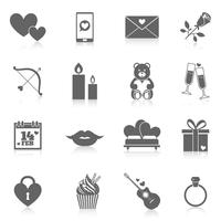 Romantic Icon Set vector