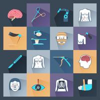 Surgery Icons Flat vector