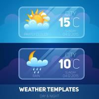Weather Mobile Application vector