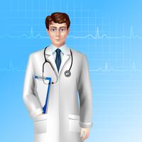 Male Doctor Poster vector
