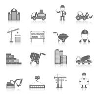 Conjunto de iconos de construcción vector