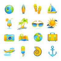 Summer Vacation Set vector