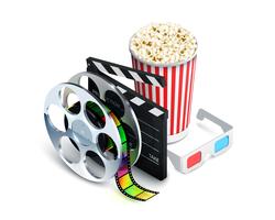 Cinema Concept Realistic vector