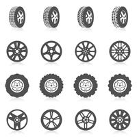 Tire Icon Set vector