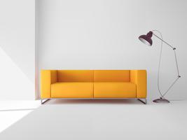 Living Room With Sofa vector