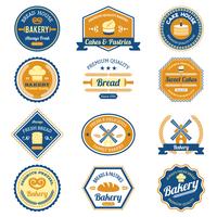 Cupcake Bakery Labels vector