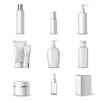 Cosmetics Packages Set vector