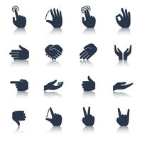 Hand Icons Black