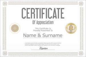 Certificate vector