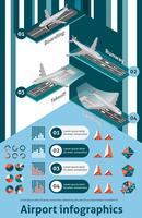 Airport Infographic Set vector