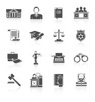 Law Icon Set vector