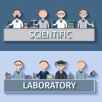 Scientists In Lab vector