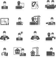 Engineer Icons Set vector