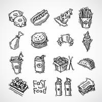 Fast Food Icons Set vector