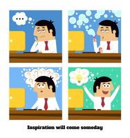 Inspiration will come vector