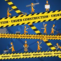 Under Construction Poster vector