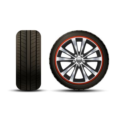 Car Wheel Realistic