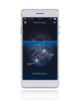 Phone Scanning Fingerprint vector