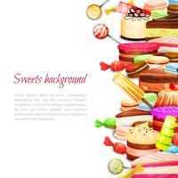Sweet Food Background vector