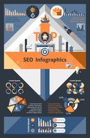 Seo Infographics Set vector
