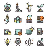 Energy Icons Set vector