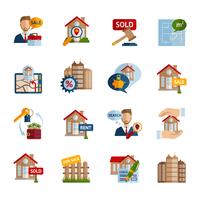 Real Estate Icons Set vector