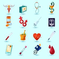 Conjunto de iconos médicos vector