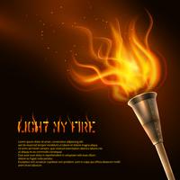 Torch Realistic Background vector