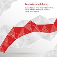 Red abstract geometric background vector