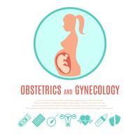 Medical pregnancy illustration  vector